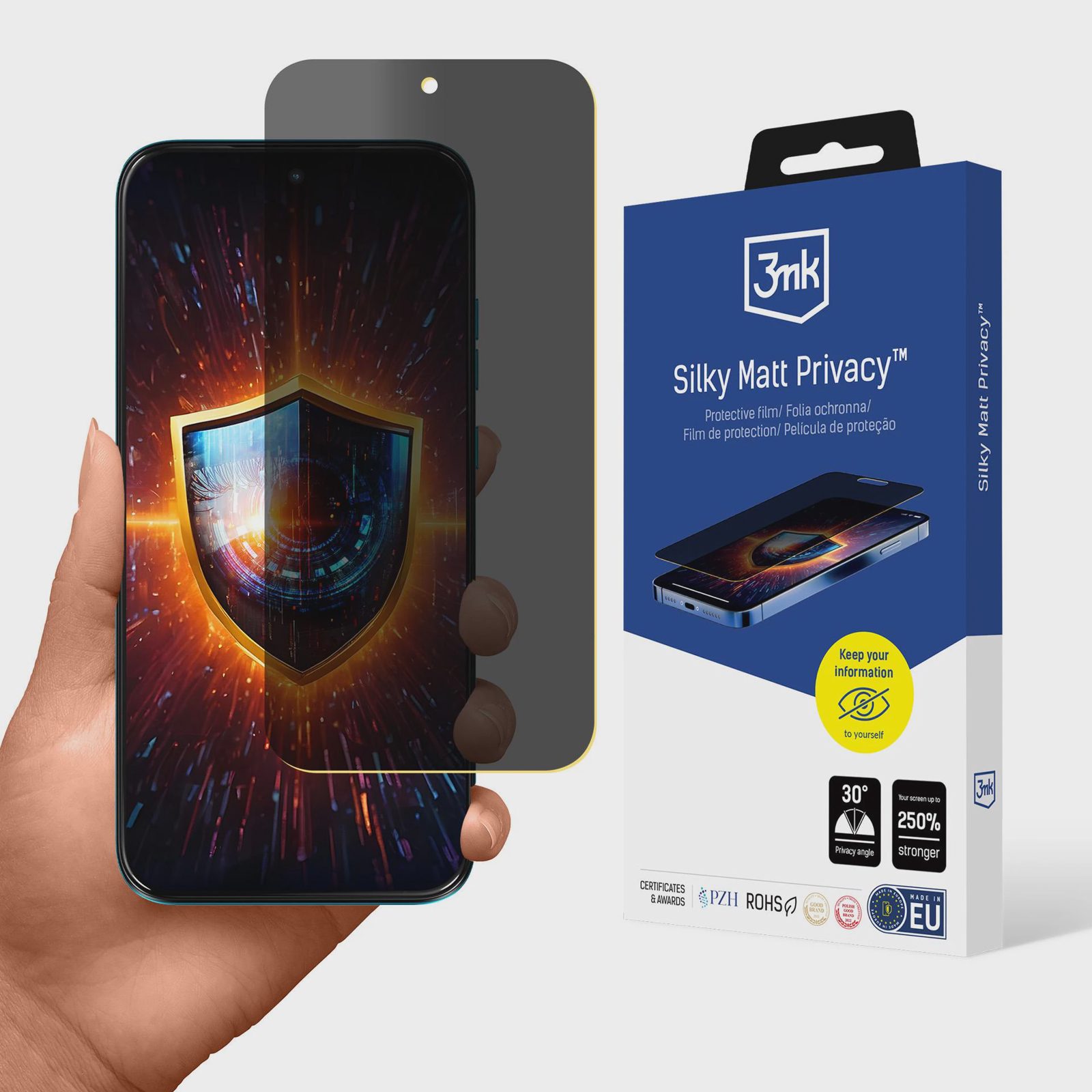 3mk Silky Matt Privacy™ integritetsskydd för Motorola Moto G87