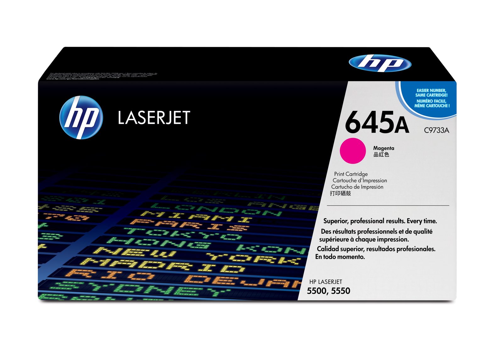 HP 645A Magenta, Color LaserJet 5500/5550, 12000 sidor, bild 3