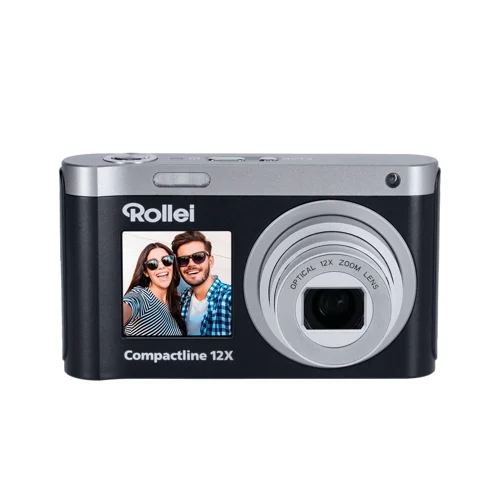 Rollei Compactline 12102, 64 MP, 9200 x 6900 pixlar, CMOS, 12x, 4K Ultra HD, Svart