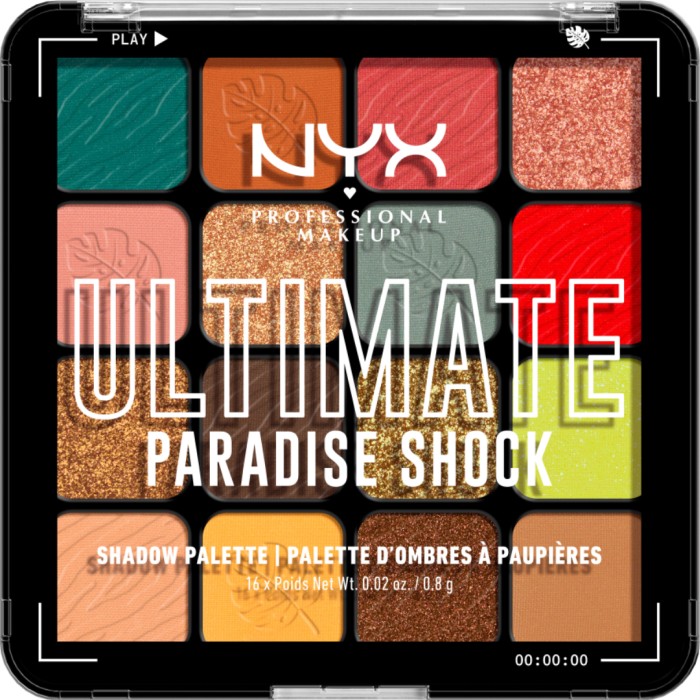 NYX PROFESSIONAL MAKEUP Ultimate Shadow Palette 02W Paradise Shock
