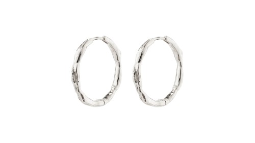 PILGRIM - EDDY Organic Shaped Large Hoops - Silver - 23 mm, bild 3