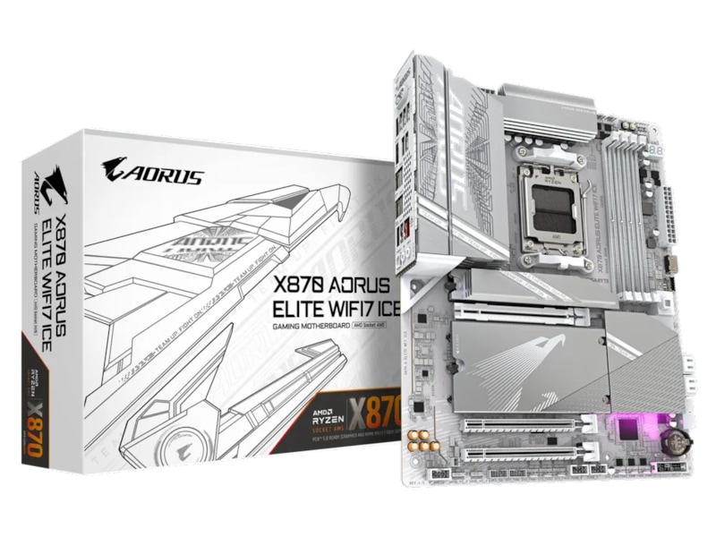 GigaByte X870 AORUS ELITE WIFI7 ICE moderkort, bild 5