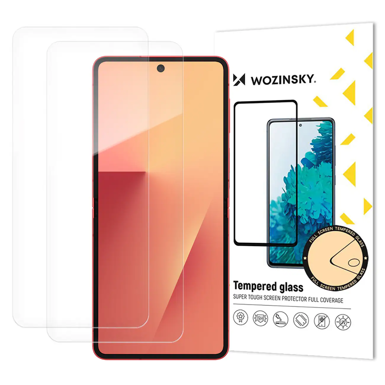 Wozinsky TPU-skärmskydd för hela kroppen för Samsung Galaxy Z Flip 7, uppsättning av 2