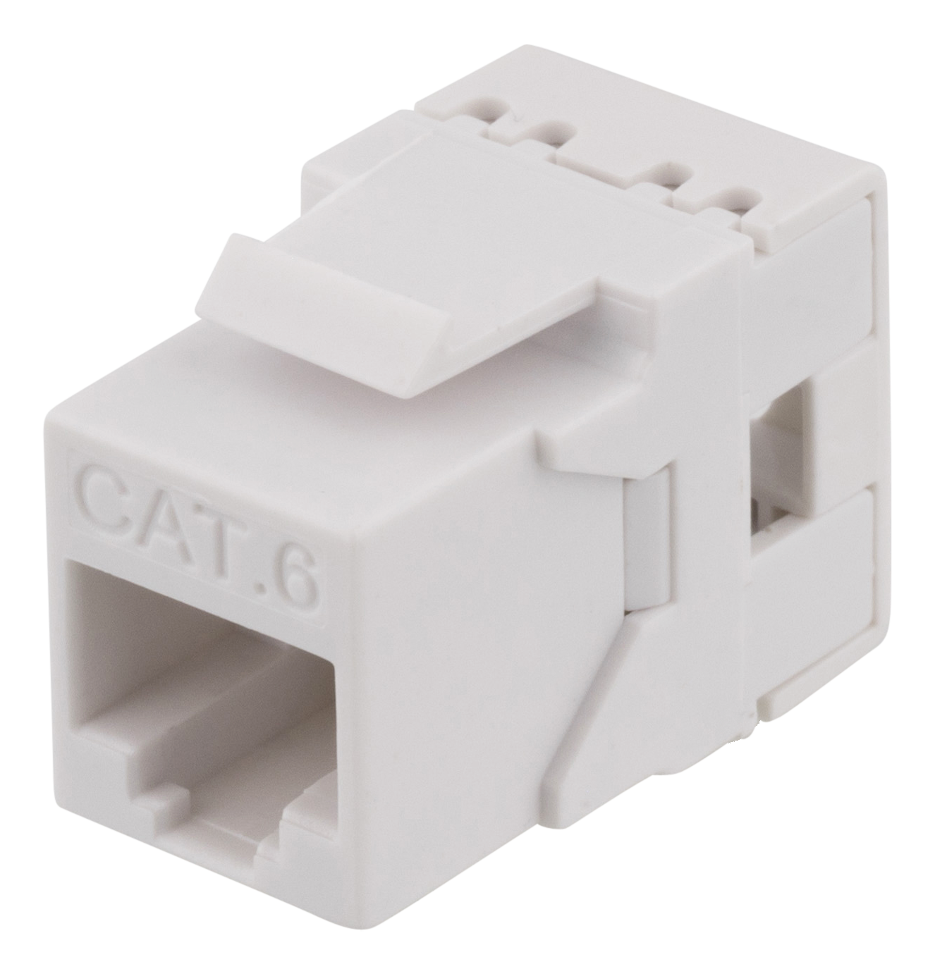 Kontaktdon Deltaco, Keystone, UTP, Cat6, LSA/110 terminering - Vit, bild 4