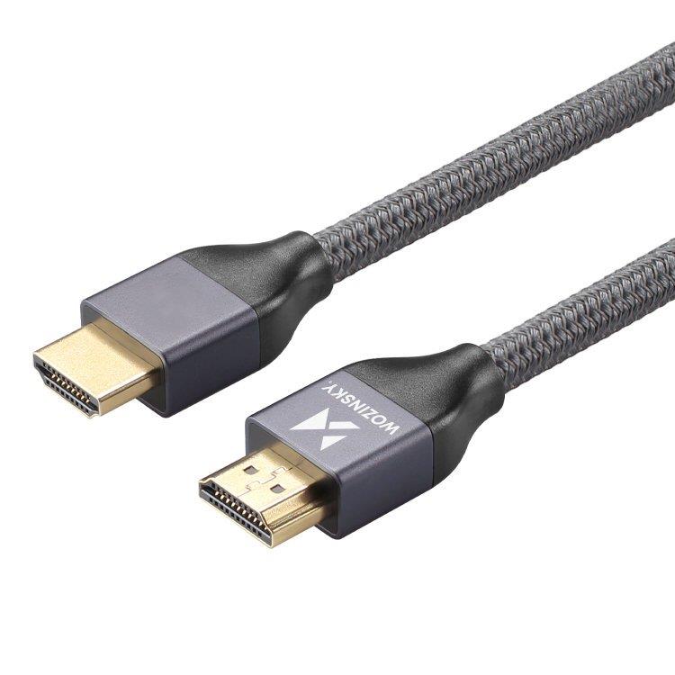 Wozinsky HDMI 2.1-kabel 8K 60 Hz 48 Gbps / 4K 120 Hz / 2K 144 Hz 2 m Silver (WHDMI-20), bild 3