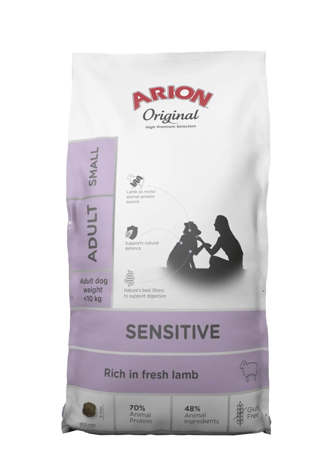 ARION Original Sensitive Small torrfoder för hund lamm mono 7 kg