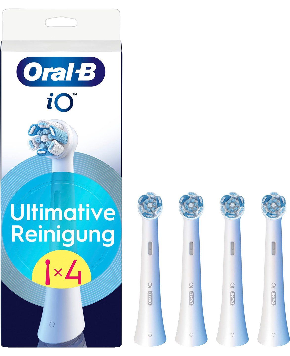 Oral-B iO Series Ultimate Cleaning tandborsthuvuden - Vita - 4-pack