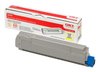 OKI C8600/C8800, 6000 sidor, Gul, bild 2