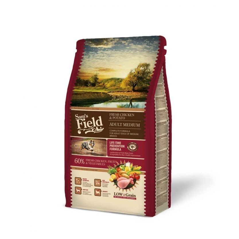 Sam's Field Adult Medium Chicken & Potato 2,5 kg