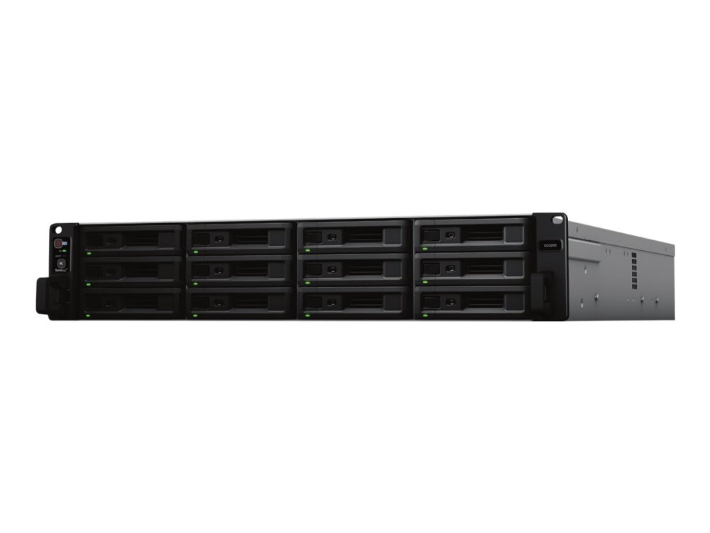 Synology Unified Controller UC3200, 12-bay NAS, 2xIntel Xeon Quad Core 2,4GHz CPU, 8 GB RAM, 2x10GbE, rackmonterbar 2U