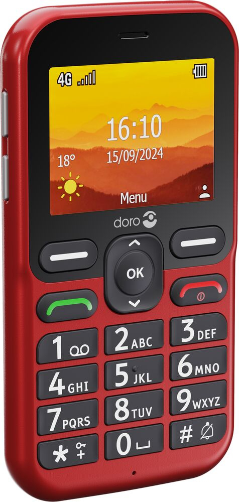 Doro Leva L11 mobiltelefon, röd, bild 2