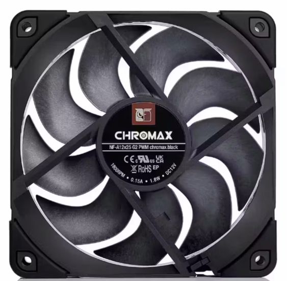 Noctua NF-A12x25 G2 PWM chromax.black