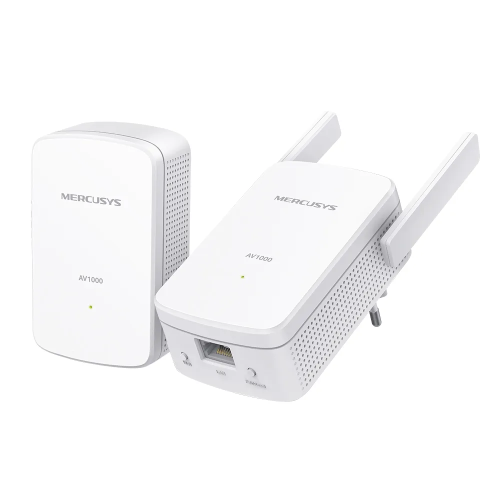 Mercusys MP510 KIT, 1000 Mbit/s, IEEE 802.11b, IEEE 802.11g, IEEE 802.11n, IEEE 802.3, IEEE 802.3u, Gigabit Ethernet, 10,100,1000 Mbit/s, Wi-Fi 4 (802.11n), 802.11b, 802.11g, Wi-Fi 4 (802.11n)