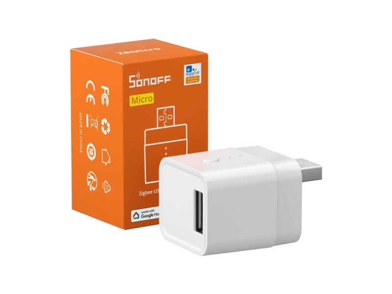 Sonoff ZBMicro Zigbee USB-adapter med strömbrytare 36 W max