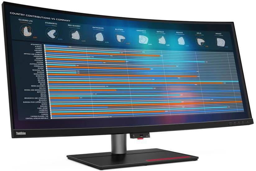 Lenovo ThinkVision P40w-20 40" - böjd - 5120x2160 - IPS - 75Hz, bild 5