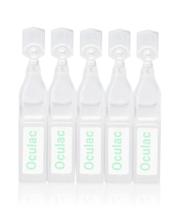 Oculac, ögondroppar, lösning i endosbehållare 50 mg/ml 20 x 0,4 ml, bild 2