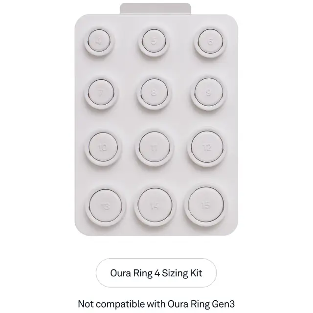 Oura Ring 4 storlekskit