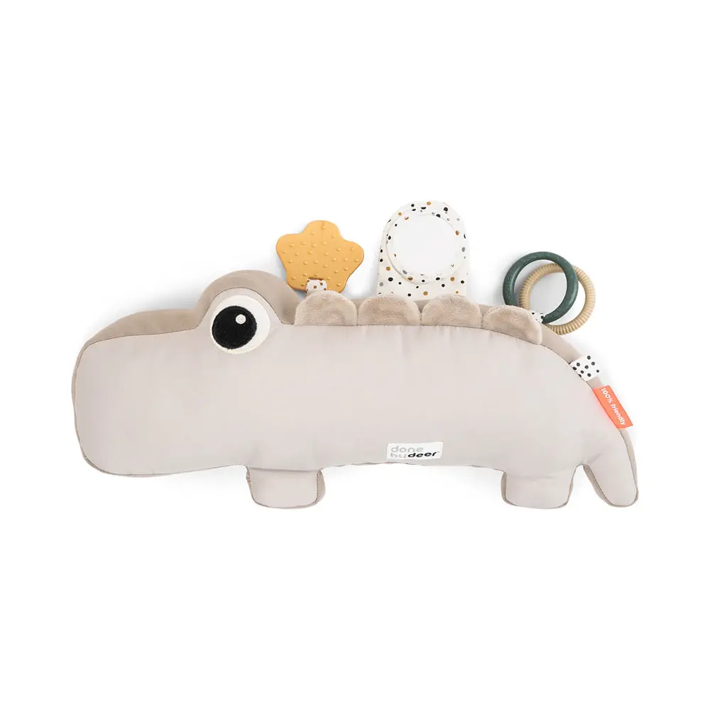 Done By Deer Tummy Time Aktivitetsleksak Croco - Sand