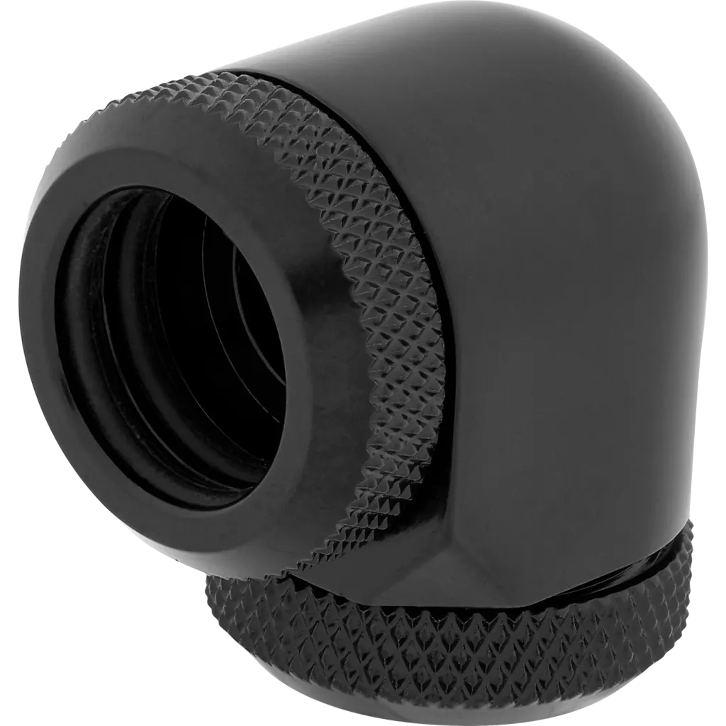 Corsair Hydro X Series XF Hardline 90° 14mm 2-pack - Svart