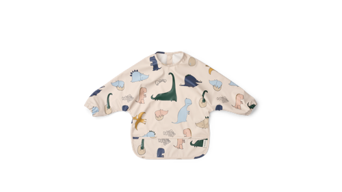 Liewood - Merle Printed Cape Bib - Dino roar / Sandy - One size, bild 3