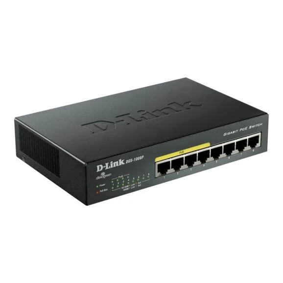 D-Link 8-Port 10/100/1000 Desktop Switch with 4 PoE Ports, bild 3