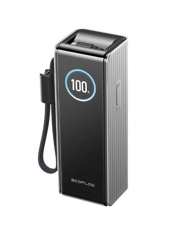 EcoFlow RAPID (25000 mAh, 170 W) – Inbyggd kabel – Powerbank – Silver, bild 4