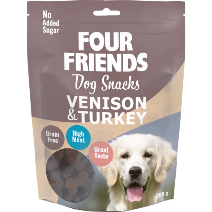 FourFriends Dog Snacks Venison & Turkey 200 g