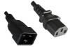 Strömkabel MicroConnect PowerCord, rak C13 - rak C20, 1m - Svart