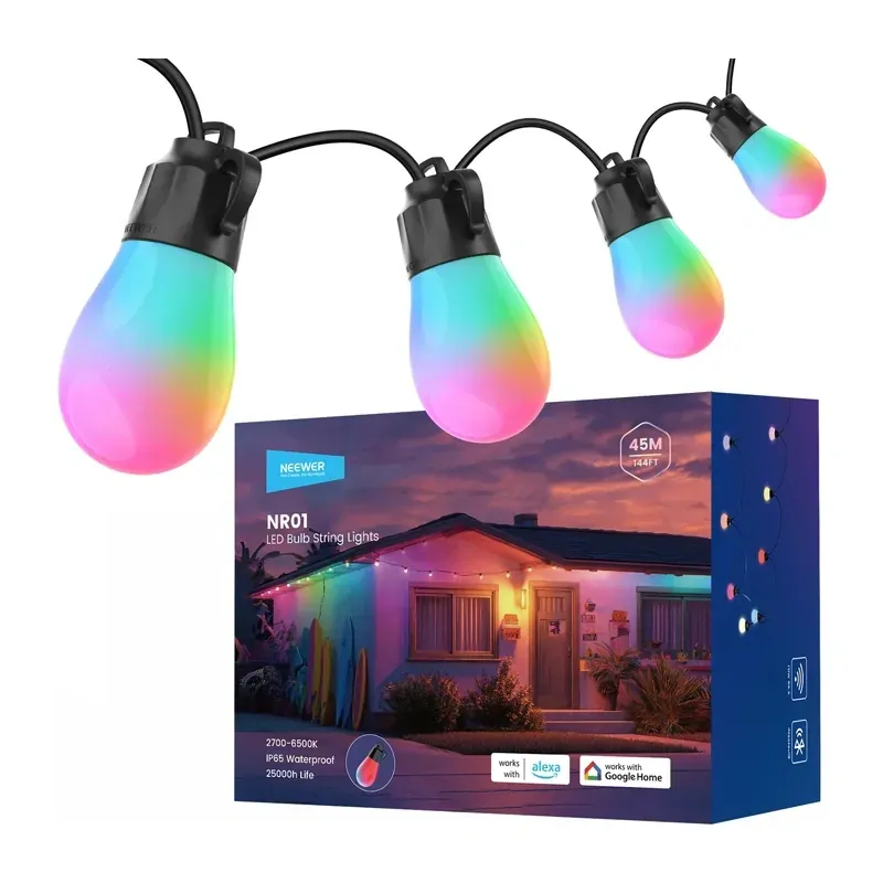 Utomhusljusslinga NEEWER RGB varmvitt, bild 2