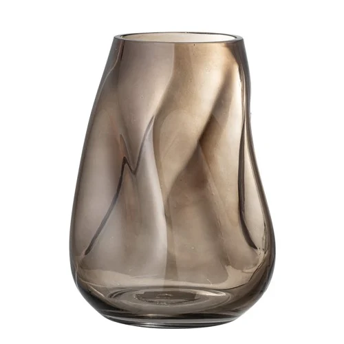 Bloomingville - Ingolf Vas H26 cm - Brunt Glas