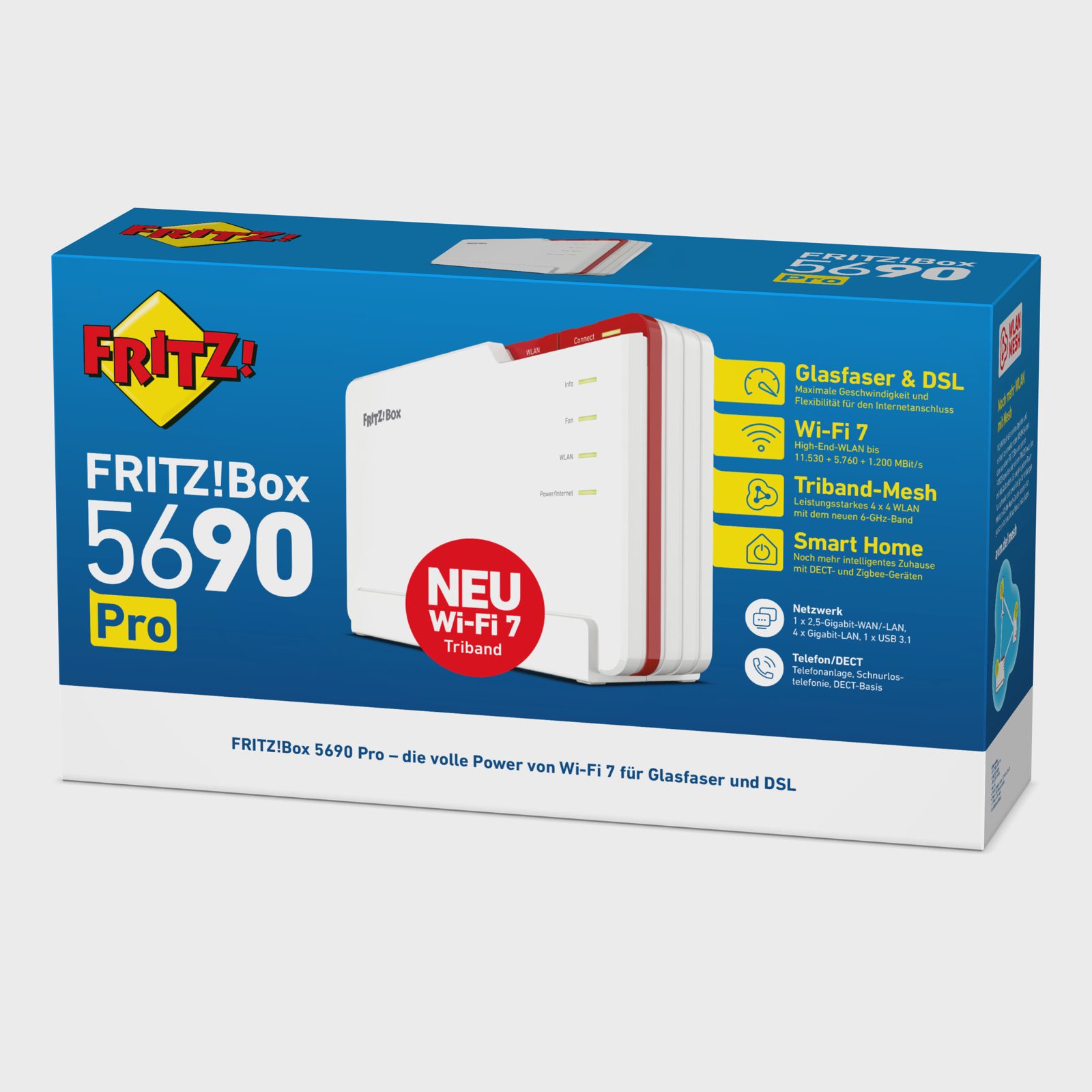 AVM 5690 Pro trådlös router Wi-Fi 7 tri-band 2.5GbE, bild 3