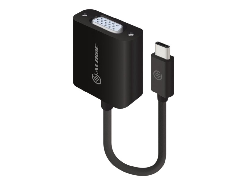 ALOGIC - Extern videoadapter - USB-C - VGA - svart