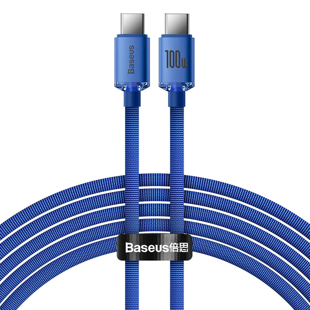 Baseus CAJY000703 USB-C - USB-C PD-kabel 100W 480Mb/s 2m - blå