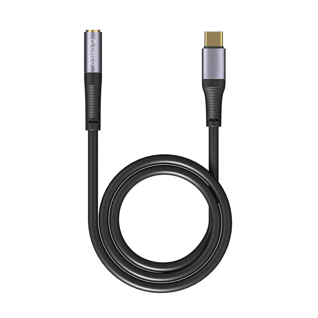 Orico AXC-02 USB-C till 3,5 mm-jack-ljudkabel, 50 cm – svart, bild 2