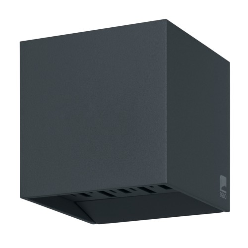 EGLO CALPINO 2 Utomhus Vägglampa – Antracit, 10.5x10.5x11 cm
