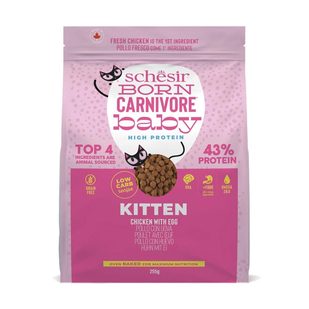 Schesir Born Carnivore Chicken & Egg Baby 255 g