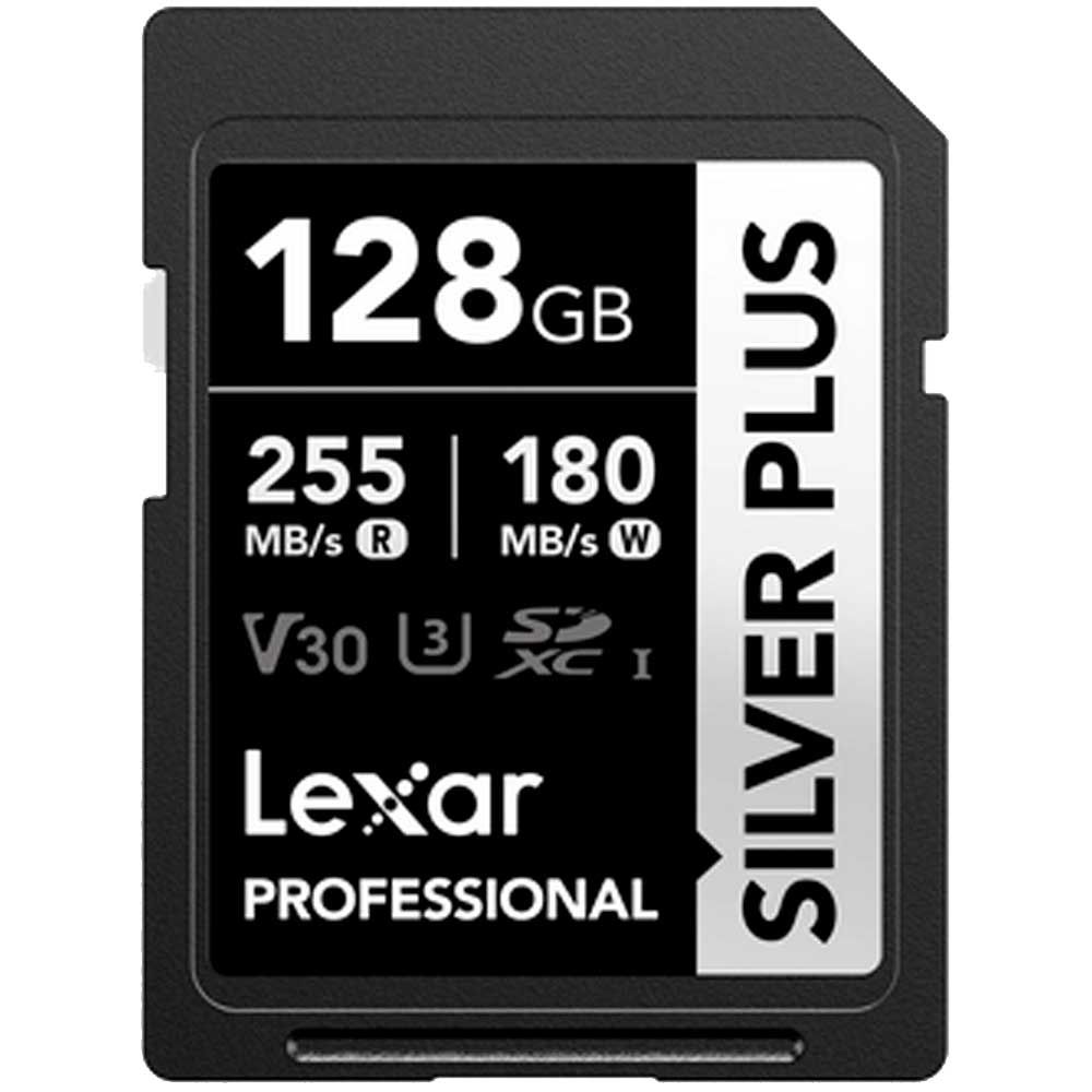 Lexar Professional Silver Plus SDXC 128GB 255MB/s -minneskort