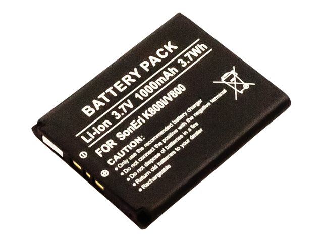 CoreParts - Batteri - Li-Ion - 1000 mAh - 3.7 Wh - för Sony Ericsson Aino, C901, C903, G705, Naite, Satio, W205, W302, W395, W595, W705, W715