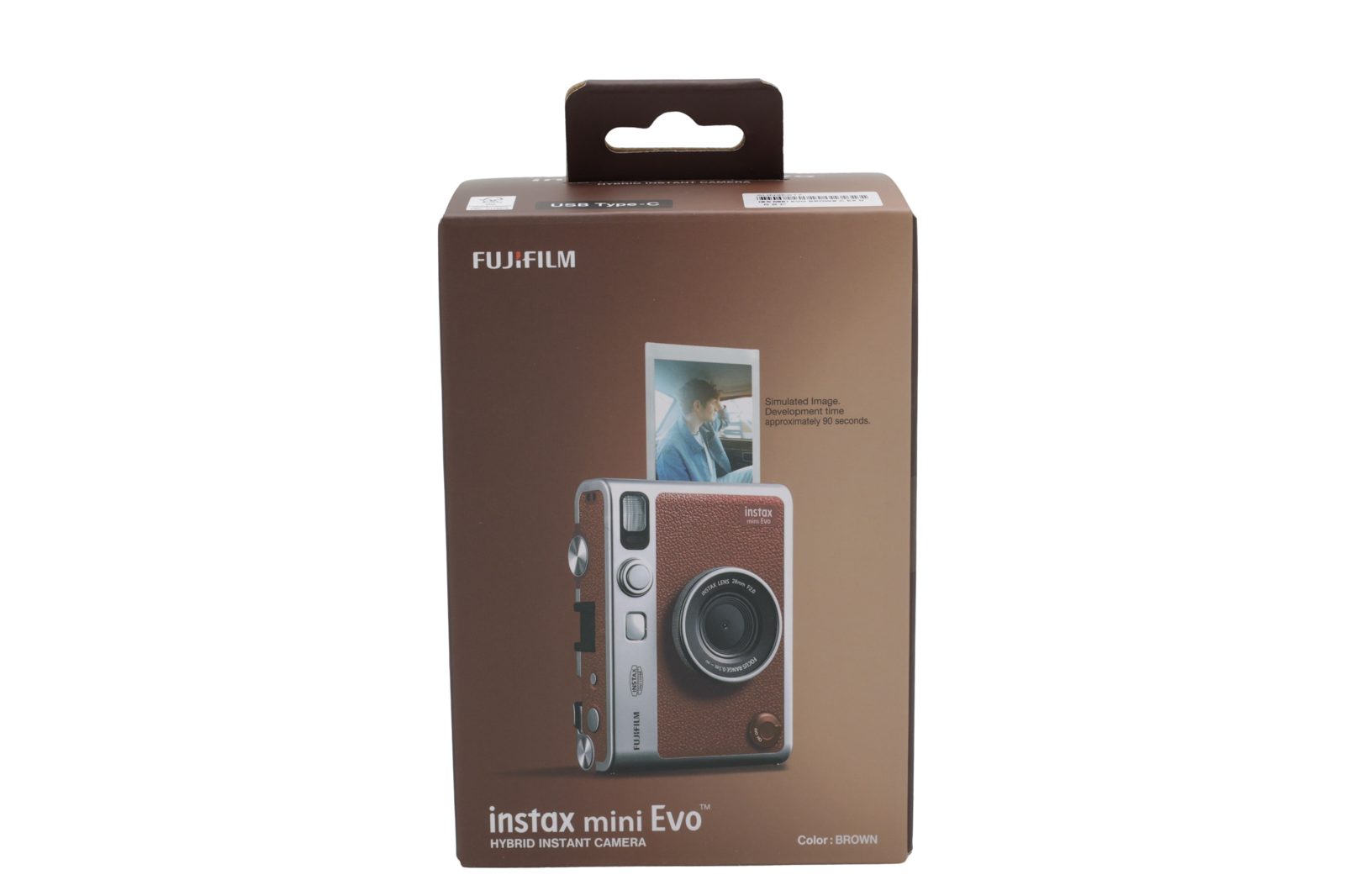 Fujifilm Instax Mini EVO -direktfilmskamera, brun, bild 4
