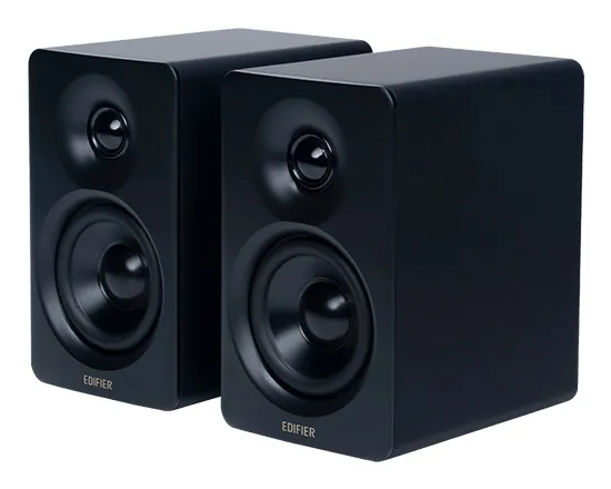 Edifier M60 Compact Desktop 2.0 Speakers, 2x33W RMS, Bluetooth/USB-C - Svart