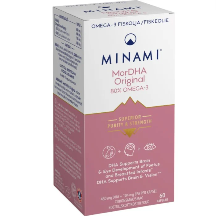Minami MorDHA Original Omega-3 80% 60 kapslar