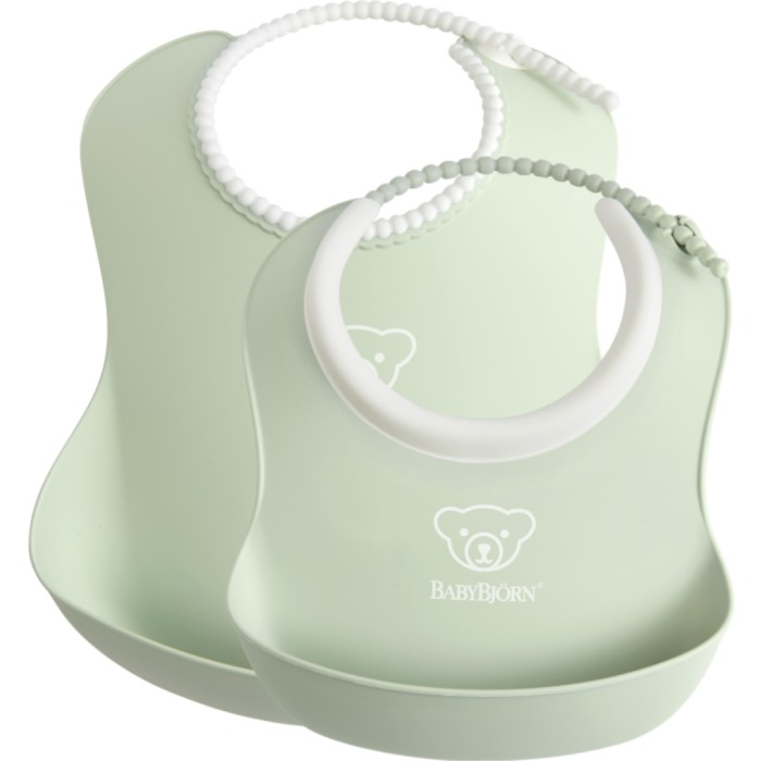 BabyBjörn Haklappsset 2-pack Blekgrön