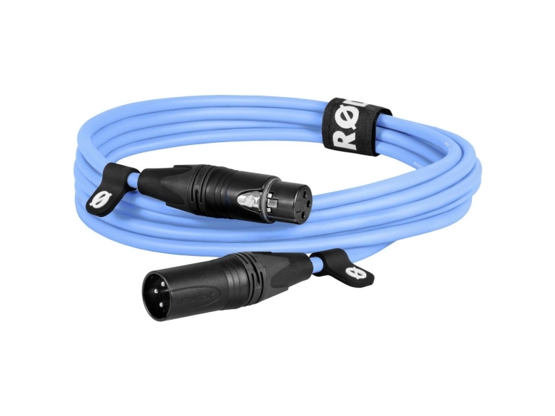 RØDE XLR-kabel 3 m, blå, bild 2