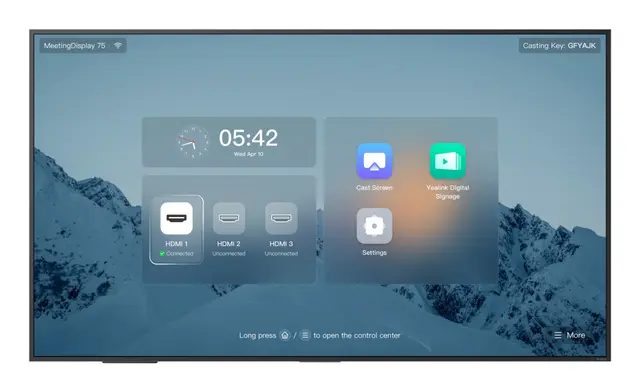 Yealink MeetingDisplay MD75 75" 4K UHD-mötesdisplay