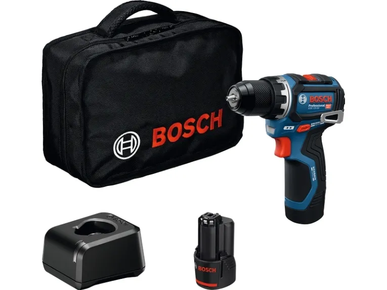 Bosch GSR 12V-32 Professional borrskruvdragare 32 Nm, 2x 2,0 Ah-batterier