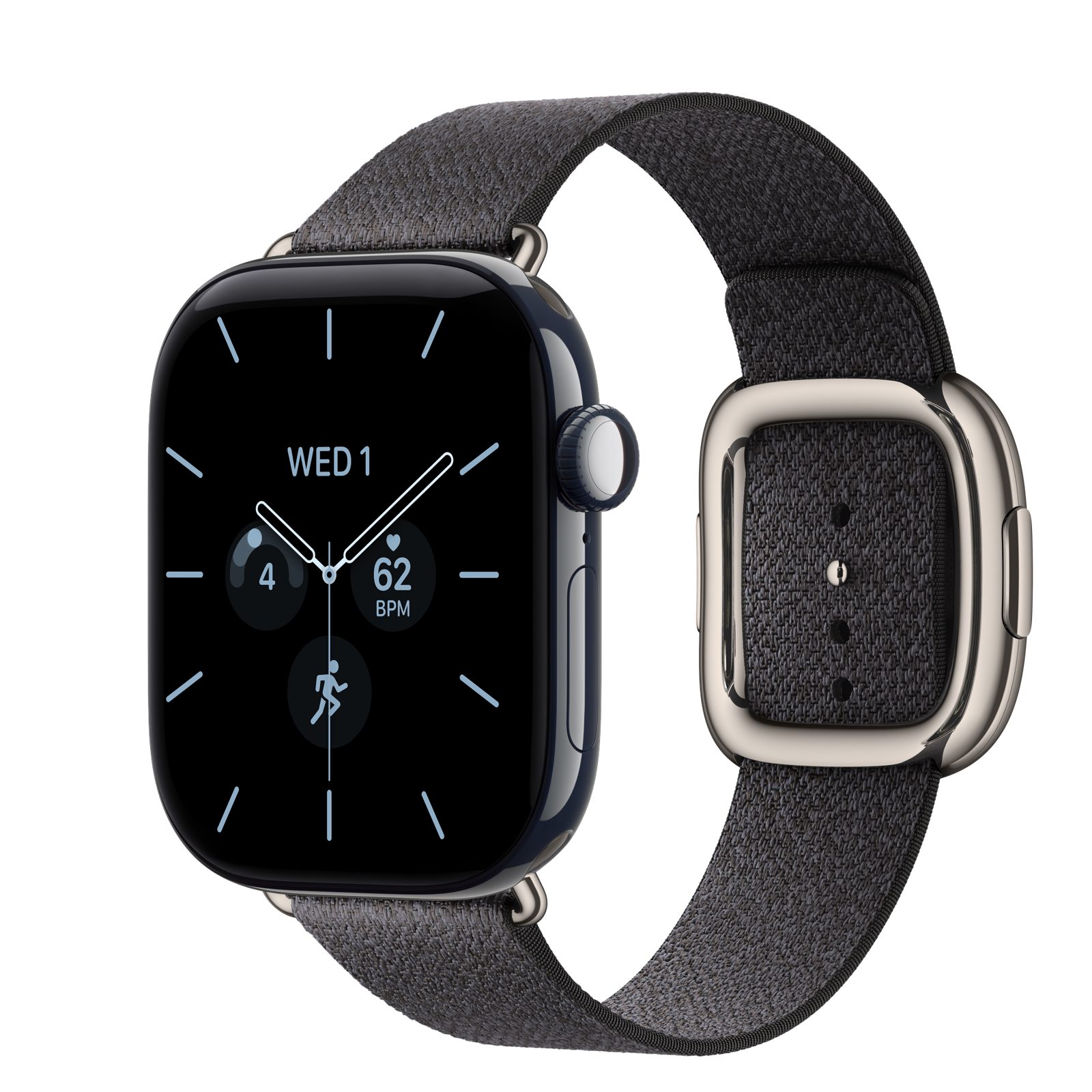 Apple Watch Series 12 (GPS + Cellular) • Keramikboett nattblå, 42 mm • Modernt spänne marinblå