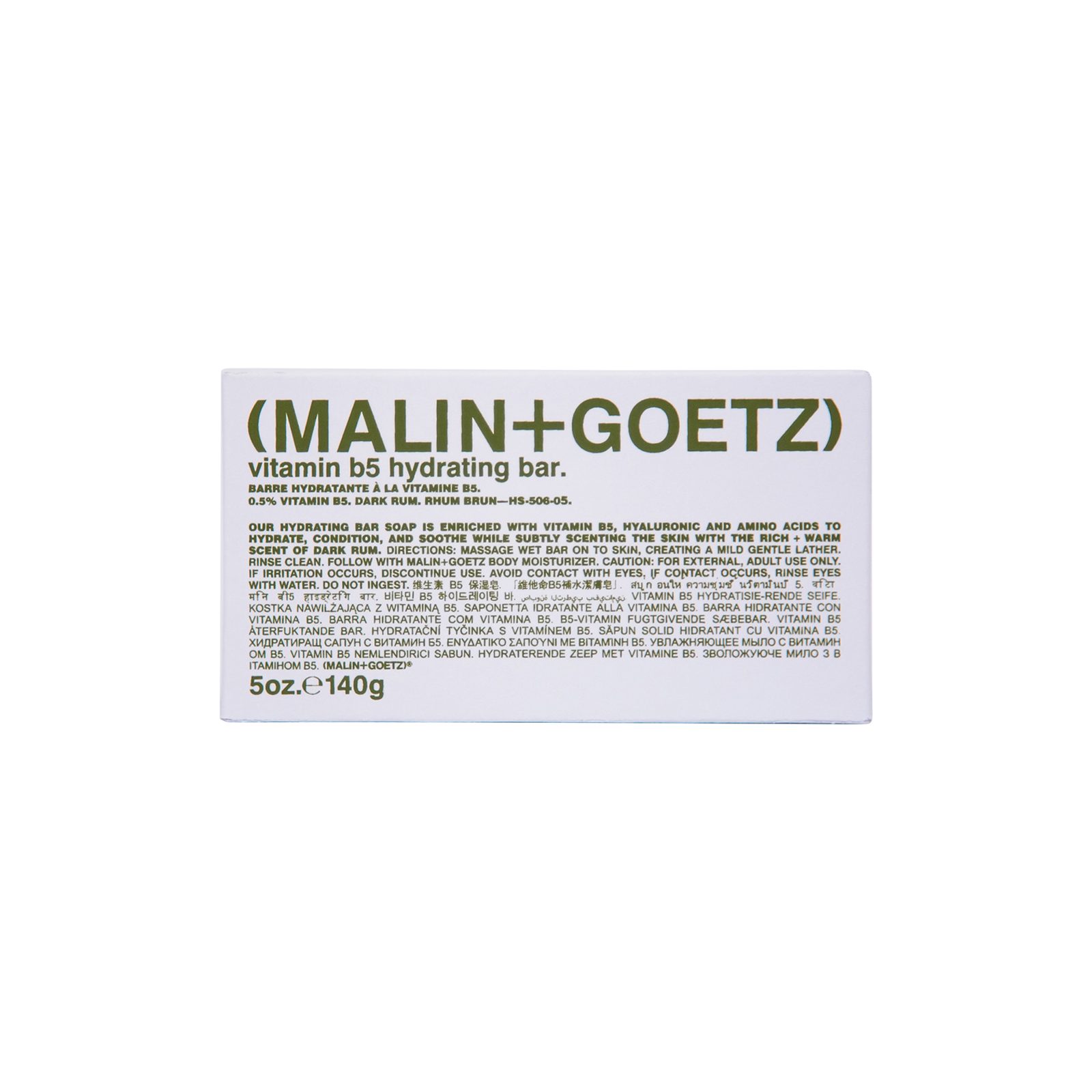 Malin+Goetz Vitamin B5 Hydrating Bar Rum 140 g