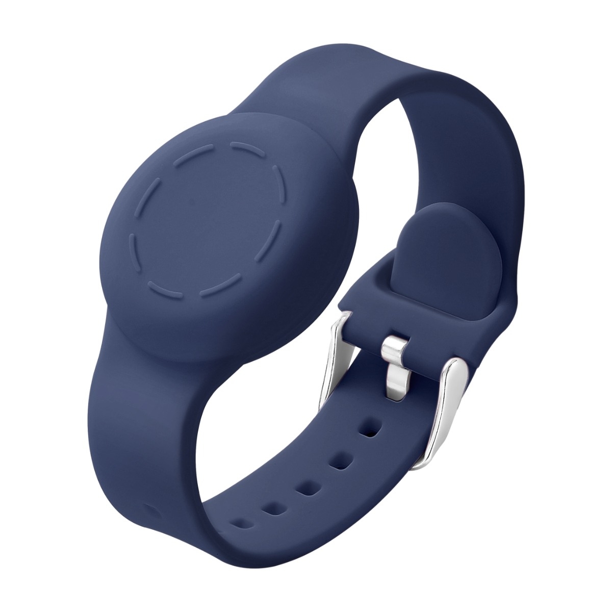 Triacle silikonarmband för Apple AirTag/Triacle X-Mark Two för barn, blått
