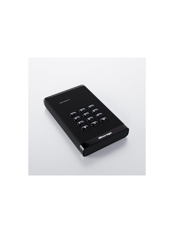 iStorage diskAshur³ - hard drive - 4 TB - USB 3.2 Gen 1 - TAA Compliant - Extern Hårddisk - 4TB - Svart
