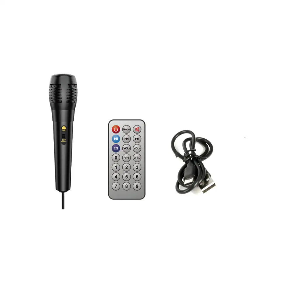 United SPK2574 Bluetooth-högtalare 16 W / karaokehögtalare med LED och mikrofon – Svart, bild 2